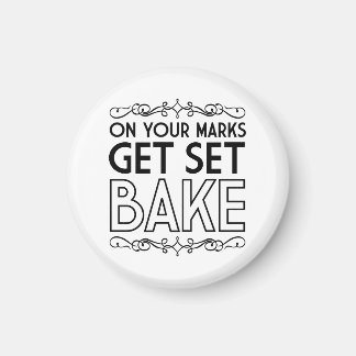Auf Ihren Markierungen erhalten Sie Set Bake (schw Magnet
