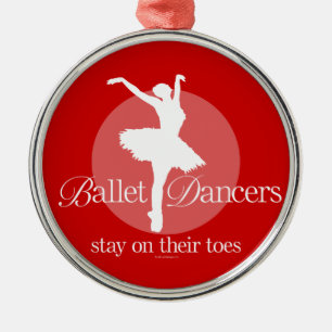 Auf ihren Zehen (Ballett) Silbernes Ornament