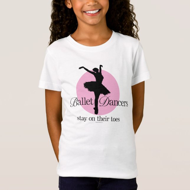 Auf ihren Zehen (Ballett) T-Shirt (Vorderseite)