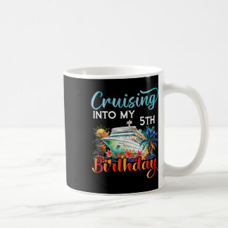 Auf in meine 5. Geburtstags-Kreuzfahrt Geburtstags Kaffeetasse