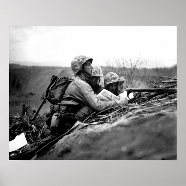 Auf Iwo Jima Poster (Vorne)