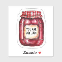 Auf Jam Jar Aufkleber