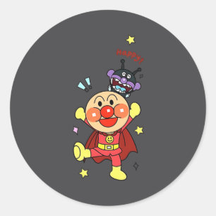 Auf jeden Fall Anpanman New Runder Aufkleber