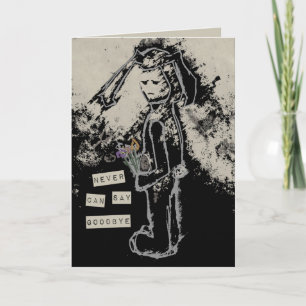 Auf keinen Fall auf Wiedersehen sinibunny sagen Karte