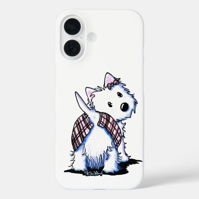Auf Kilt Westie Case-Mate iPhone Case gekleidet (Rückseite)