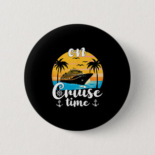 Auf Kreuzfahrt Zeit Strand Sommer Urlaub passende  Button