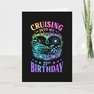 Auf Kreuzfahrt zu meinem 21. Geburtstag Karte