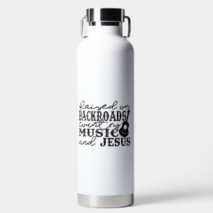Auf Land aufgezogen Trinkflasche