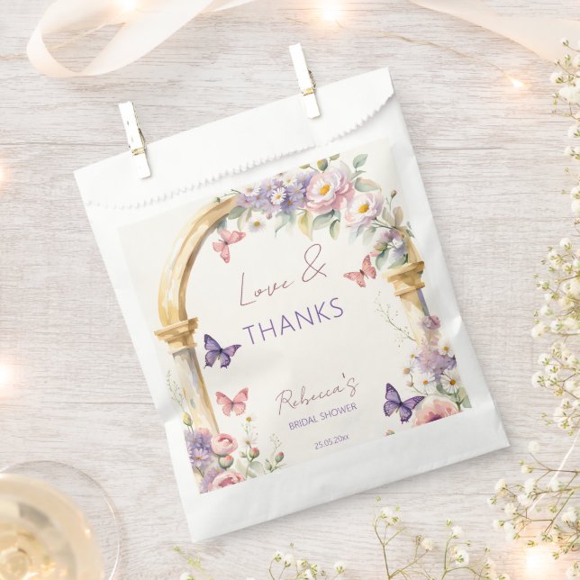 Auf Lebenszeit der Schmetterlinge Frühling Brautpa Geschenktütchen (Ausgeschnitten)