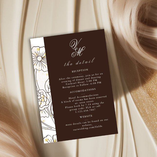 Auf Liebe Hochzeitskarte braun RSVP Karte (Von Creator hochgeladen)