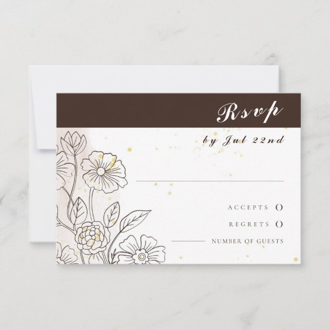 Auf Liebe Hochzeitskarten für RSVP (Vorderseite)