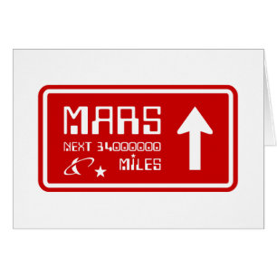 Auf Mars Highway-Signaturkarte