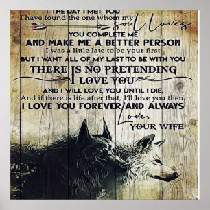 Auf mein Geschenk für den Ehemann, ein Weihnachtsg Poster