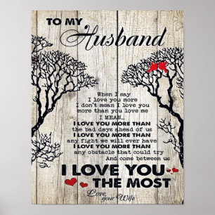 Auf mein Geschenk für den Ehemann   Lieblicher Ehe Poster