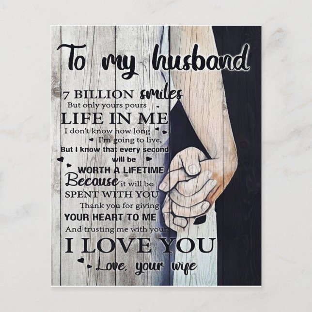Auf mein Geschenk für den Ehemann | Love Husband L (Vorderseite)