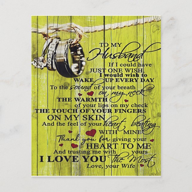 Auf mein Geschenk für den Ehemann | Schreiben an i (Vorderseite)