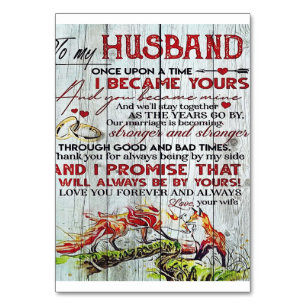 Auf mein Geschenk für den Ehemann   Schreiben an i Tischnummer