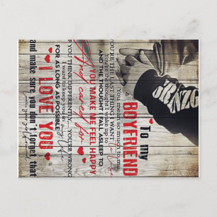 Auf mein Männergeschenk, Personalisiertes Geschenk Ankündigungspostkarte