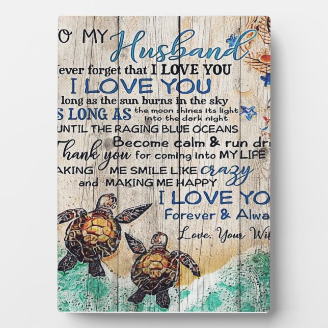 Auf mein Männergeschenk, Personalisiertes Geschenk Fotoplatte (Vorderseite)