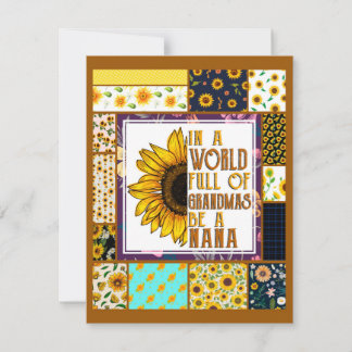 Auf mein Oma-Geschenk, Großmutter-Geschenk, Sonnen Einladung