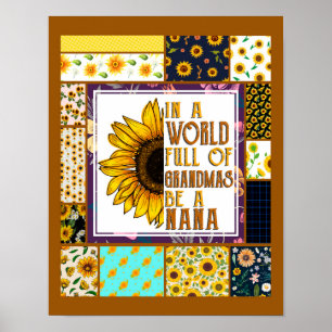Auf mein Oma-Geschenk, Großmutter-Geschenk, Sonnen Poster