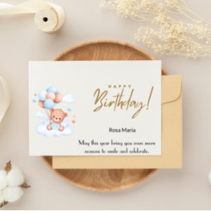 Auf mein süßes Baby: Happy Birthday, Liebe! Feiertagskarte