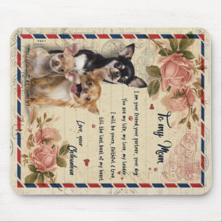 Auf mein Tante-Hund-Blume-Geschenk, Tante-Geburtst Mousepad