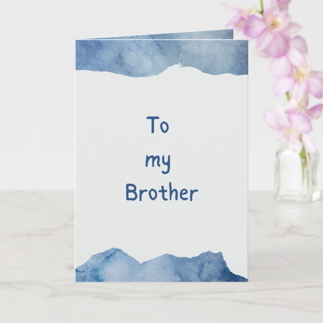 Auf meine Brother Siblons Day Card Karte (Orchidee)