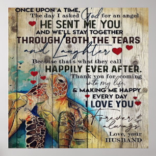 Auf meine Ehefrau Geschenk   Holiday Funny Gift Poster