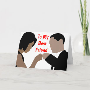 Auf meine Grußkarte für den besten Freund Karte