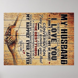 Auf meine Handballdekoration, Liebe zitiert Buchst Poster