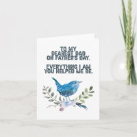 Auf meine Liebste Vater Vatertag-Vogelkarte