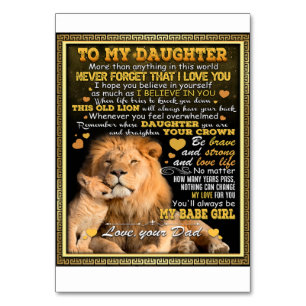 Auf meine Löwe Ehefrau Geburtstagsgeschenk, Liebe  Tischnummer