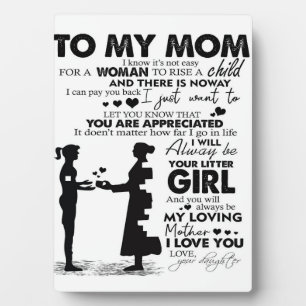 Auf meine Mama Wohngestaltung   Geschenk für Urlau Fotoplatte
