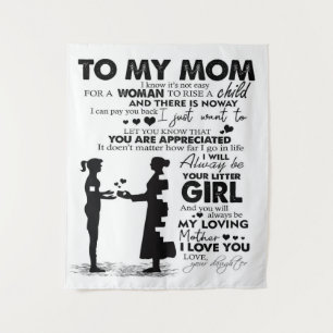 Auf meine Mama Wohngestaltung Geschenk für Urlau Wandteppich