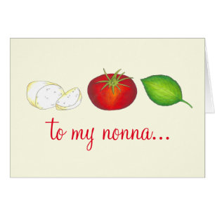 Auf meine Nonna Italienisch Mozzarella Tomato Basi