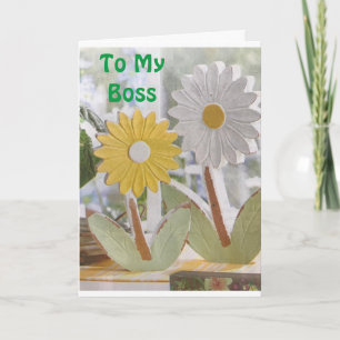 AUF MEINE PHANTASTISCHE **BOSS** GEBURTSTAGSKARTE KARTE