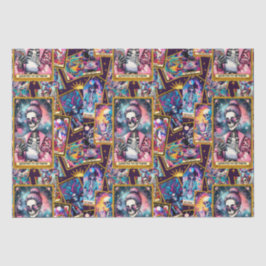 Auf meine Tarot-Karten für das Telefon eingestellt Seidenpapier