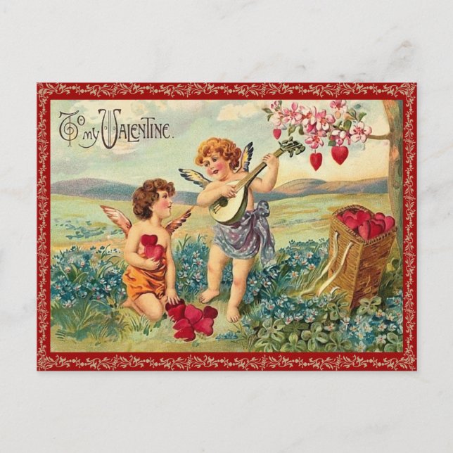 Auf meine Valentiner Postkarte (Vorderseite)