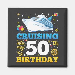 Auf meinem 50 Geburtstagsparty Square Magnet