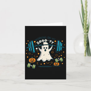 Auf meinem boo-ty-lustigen Hintern Halloween Ghost Karte