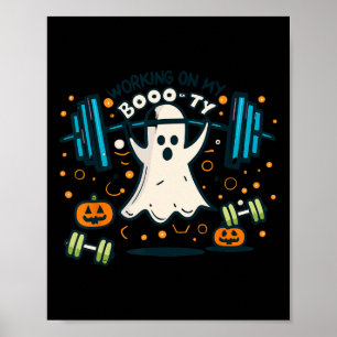 Auf meinem boo-ty-lustigen Hintern Halloween Ghost Poster