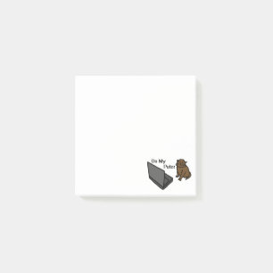 Auf meinem Computer Lustige Computer Braune Katze Post-it Klebezettel