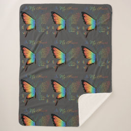 Auf meinem Herzen Sherpa-Decke Sherpadecke