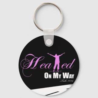 Auf meinem Weg geheilter Schlüsselanhänger (rosa u