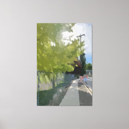 Auf meinem Weg gepflasterte Leinwand drucken