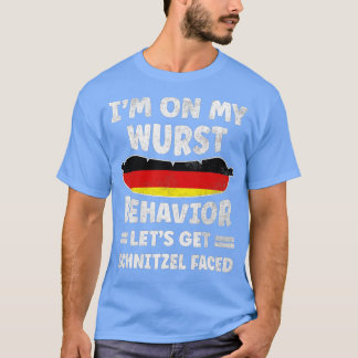 Auf meinem Wurst Verhalten Lasse man Schnitzel geg T-Shirt