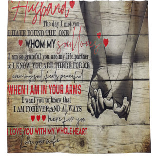 Auf meinen Brief, Liebe zitiert Geschenke Duschvorhang