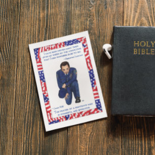 Auf meinen Knie Inspirationspostkarte Postkarte