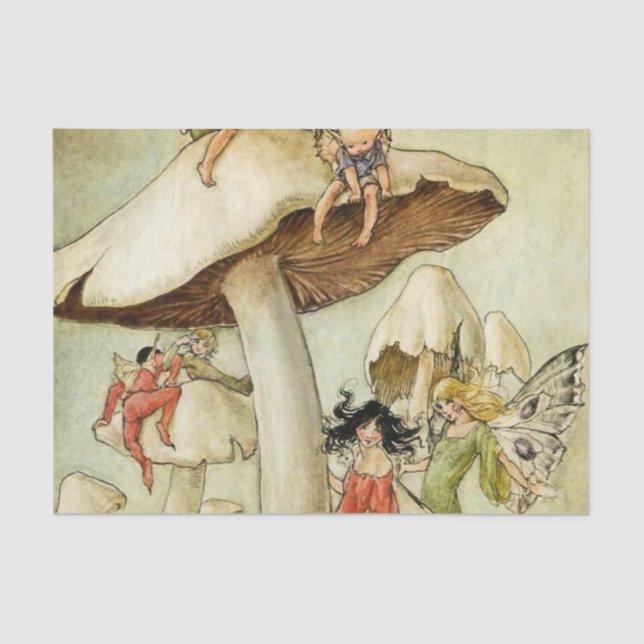 Auf Mushroom Hill von Florence Anderson Seidenpapier (Vorderseite)